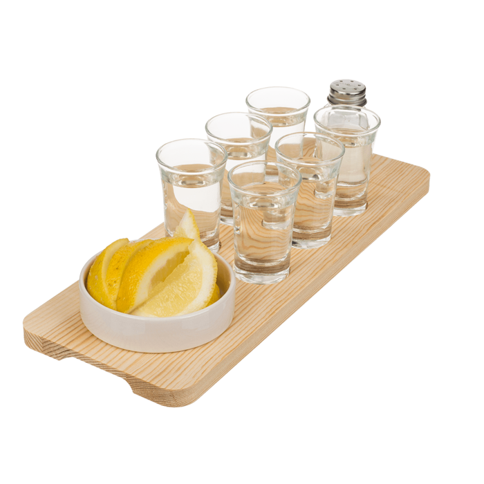 Tequila-Servier-Set, 9-teilig