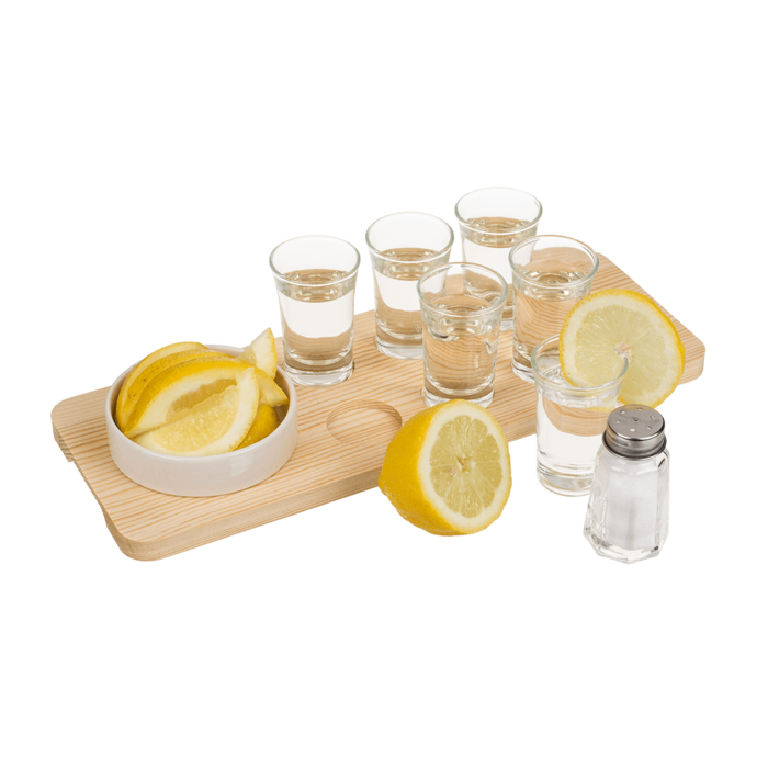Tequila-Servier-Set, 9-teilig