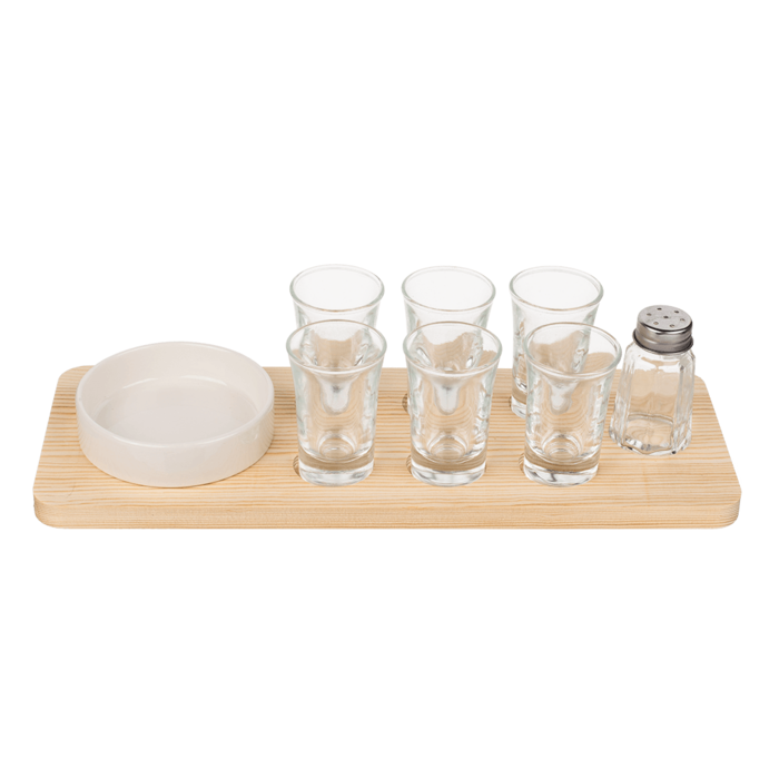 Tequila-Servier-Set, 9-teilig