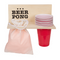 Beer Pong m. Holz-Ablage, inkl. 12 Becher und