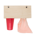 Beer Pong m. Holz-Ablage, inkl. 12 Becher und
