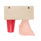Beer Pong m. Holz-Ablage, inkl. 12 Becher und