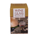Glas-Flaschenaufsatz mit Silikondichtung,