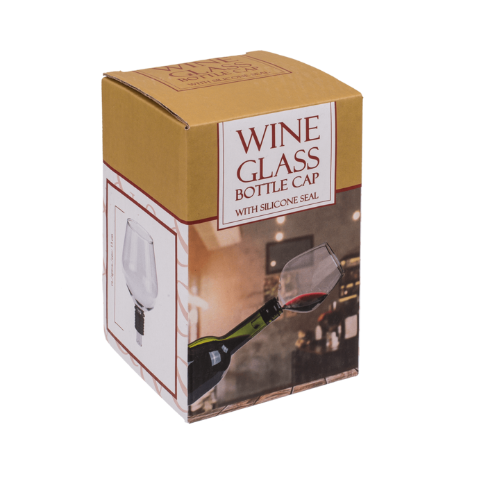 Glas-Flaschenaufsatz mit Silikondichtung,