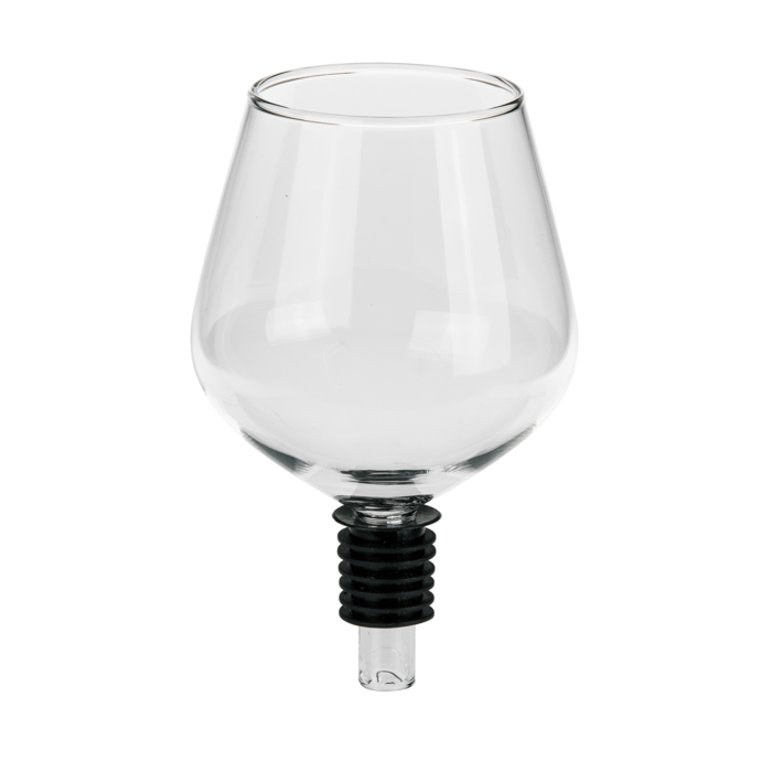 Glas-Flaschenaufsatz mit Silikondichtung,
