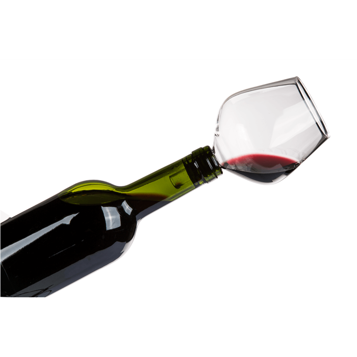 Glas-Flaschenaufsatz mit Silikondichtung,