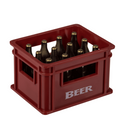 Flaschenöffner mit Magnet, Bierkiste, ca. 6 cm,