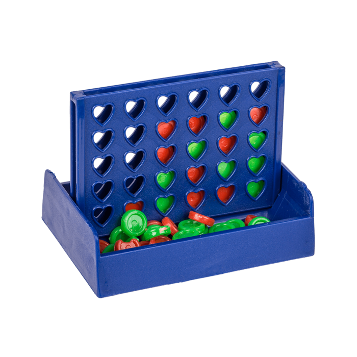 Mini-Spiel, Vier in einer Reihe, ca. 6 x 10 cm,