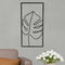 Metall Bild, Blatte, L, ca.30x60cm