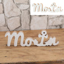 Holz Schriftzug Moin, ca.26cmL
