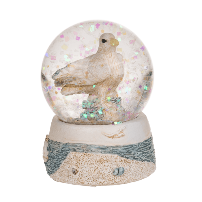 Glitterkugel, Maritim, auf Sockel