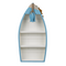 Holz-Boot mit maritimer Deko, ca. 42 x 19,5 cm