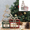 Holz Weihnachtsbaum mit Geschenkboxen, L, ca.17x21cm