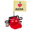 Trinkhelm, I Love Beer mit Fahne,