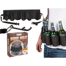Schwarzer Flaschenhalter, Bier-Gürtel, 123 cm,