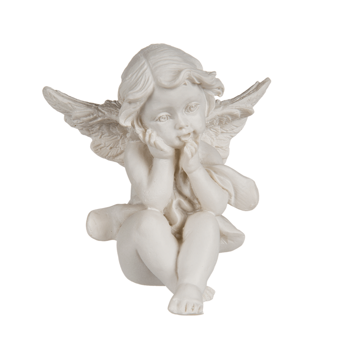 Sitzender Engel, ca. 5 cm,