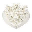 Sitzender Engel mit Perle, ca. 5 cm,