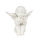 Sitzender Engel mit Perle, ca. 5 cm,
