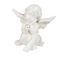Sitzender Engel mit Perle, ca. 5 cm,