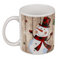 Becher mit Weihnachtsdekor, ca. 9,5 x 8 cm,