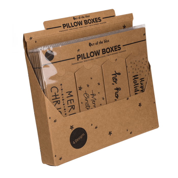 Kraftpapier-Kissenschachteln, Weihnachten,