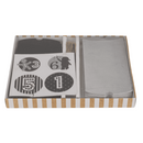 Schwarz/silberner Adventskalender,