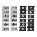 Schwarz/silberner Adventskalender,