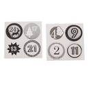 Schwarz/silberner Adventskalender,