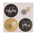 Schwarz/goldener Adventskalender,