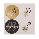 Schwarz/goldener Adventskalender,