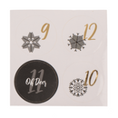 Schwarz/goldener Adventskalender,