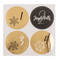 Schwarz/goldener Adventskalender,