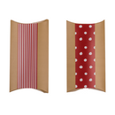 Rot/naturfarbener Adventskalender,