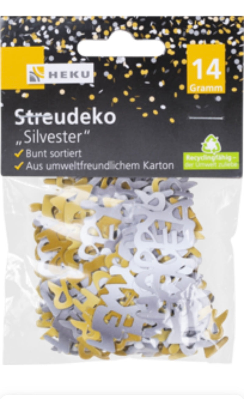 Streudeko "Silvester", 14g, sortiert