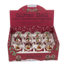 Schneekugel, Rentier & Weihnachtsmann,