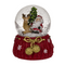Schneekugel, Rentier & Weihnachtsmann,