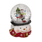 Schneekugel, Weihnachtsmann & Rentier,