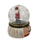 Schneekugel, Nussknacker, auf Sockel, Gesicht,