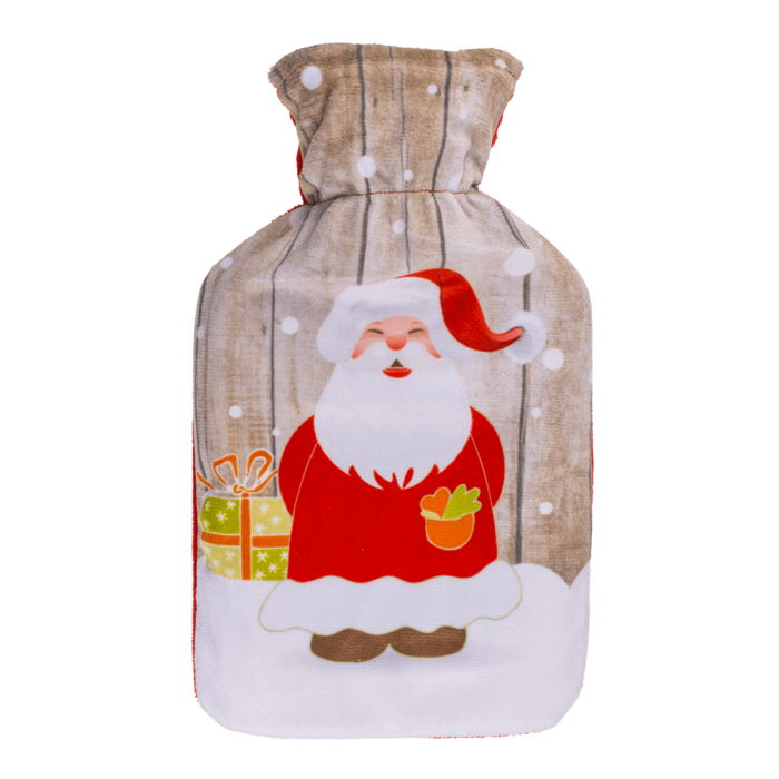 Wärmflasche, Weihnachtsmann, Pinguin, Schneemann,