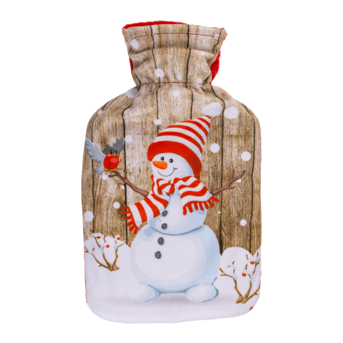 Wärmflasche, Weihnachtsmann, Pinguin, Schneemann,