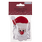 Weihnachtsmann-Button, Blinkie, mit LED