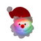 Weihnachtsmann-Button, Blinkie, mit LED