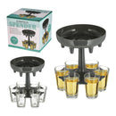 Schnapsglas-Spender, ca 12cm,  mit 6 Gläser,