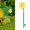 Garten-Sprinkler Blume, ca. 105cm, gelb