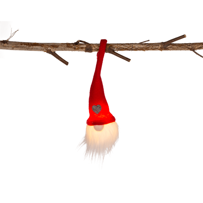 Weihnachtswichtel mit LED (inkl. Batterie)