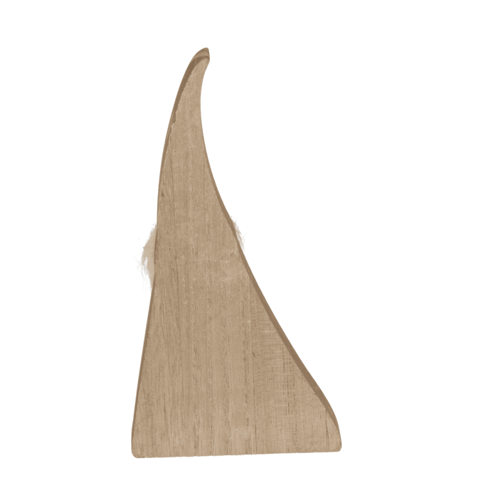 Schwarz/weißer Holz Wichtel,