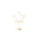 Metall-Stern mit Jute umwickelt & LED,