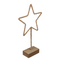 Metall-Stern mit Jute umwickelt & LED,