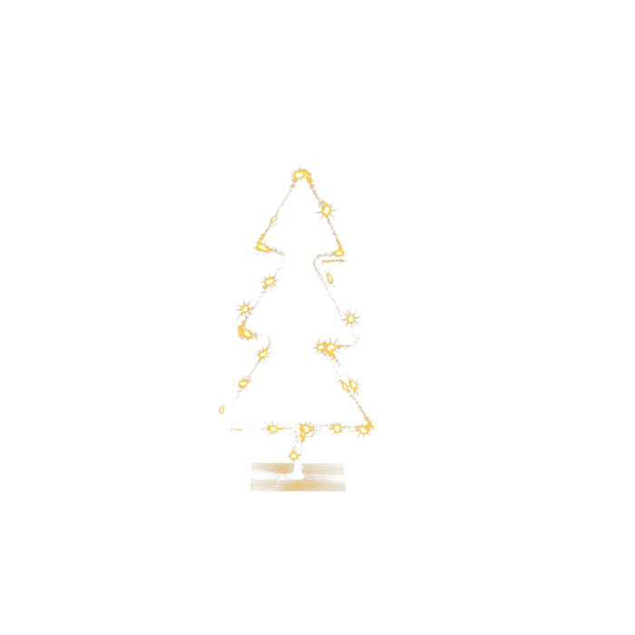 Metall-Tanne mit Jute umwickelt & LED