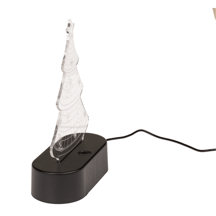 3D-Leuchte, Weihnachtsbaum, ca. 19 cm,